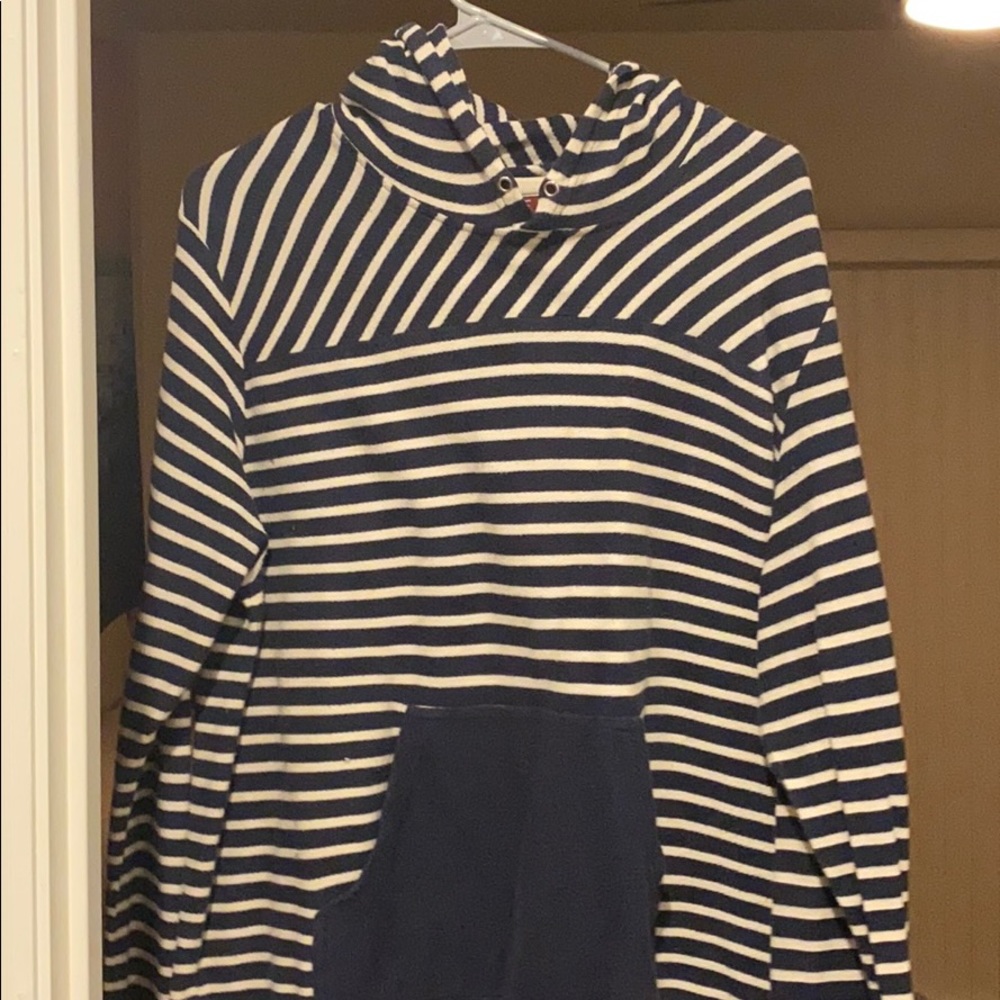 Navy stripe stock hoodie
